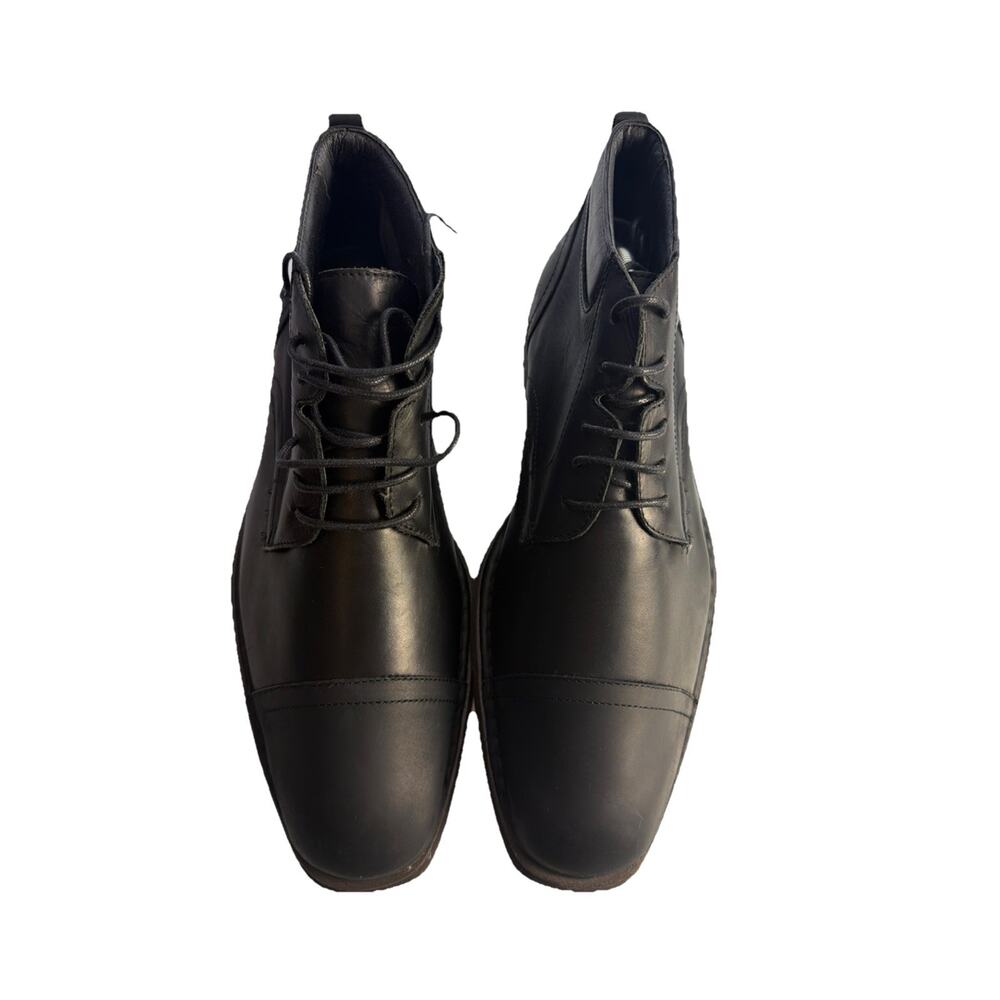 Pikolinos Men’s Black Leather Cap Toe Ankle Boots Size 8